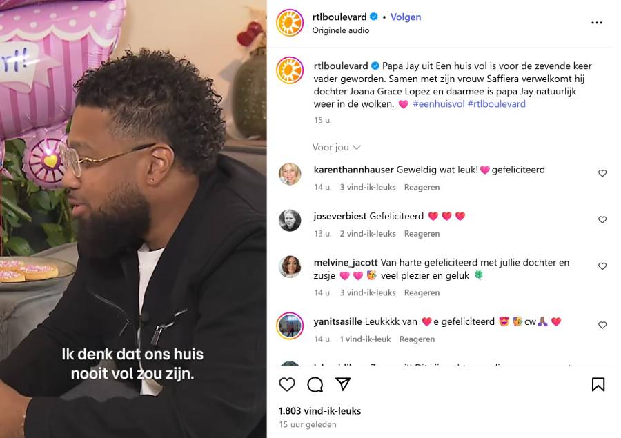 Jay in gesprek met RTL Boulevard.